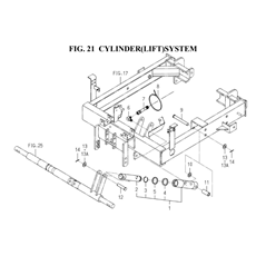 CYLINDER(LIFT)SYSTEM(1752-504-0100) spare parts