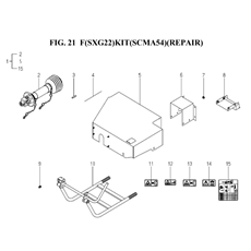 F(SXG22)KIT(SCMA54)(REPAIR)(8665-950-0100) spare parts