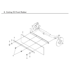 CUTTING (5) FRONT RUBBER spare parts