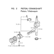 PISTON/CRANKSHAFT spare parts