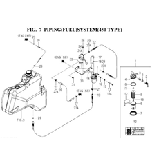 PIPING(FUEL)SYSTEM(450 TYPE) spare parts