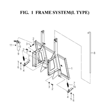 FRAME SYSTEM(L-TYPE)(8664-105A-0100) spare parts