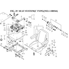 SEAT SYSTEM(C TYPE)(NO.1-100544)(1752-611-0100) spare parts