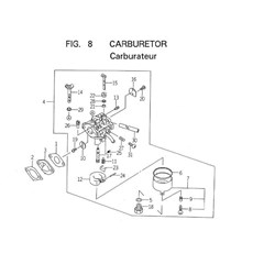 CARBURETOR spare parts