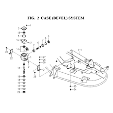 CASE(BEVEL)SYSTEM(8654-201C-0100) spare parts