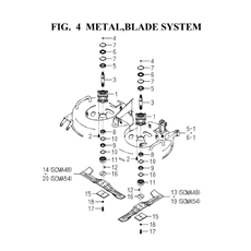 METAL,BLADE SYSTEM (8663-301-0100,8663-306-0100,8665-306-0100) spare parts