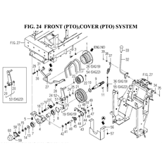 FRONT(PTO),COVER(PTO) SYSTEM (1728-334,334A,335-0100) spare parts