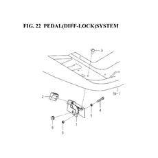 PEDAL(DIFF-LOCK)SYSTEM spare parts