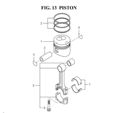 PISTON(6004-340B-0100) spare parts