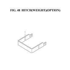 HITCH(WEIGHT)(OPTION)(1752-433A-0100) spare parts