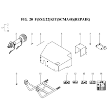 F(SXG22)KIT(SCMA48)(REPAIR)(8663-950-0100) spare parts