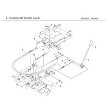 CUTTING (8) CLUTCH LEVER spare parts