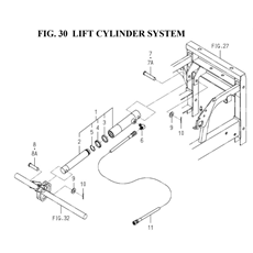 LIFT CYLINDER SYSTEM (1728-504-0100) spare parts