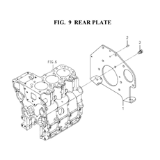 REAR PLATE (6004-220V-0100) spare parts