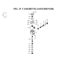 CASE(BEVEL)ASSY(REPAIR)(8654-201W-0100) spare parts