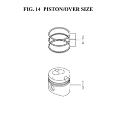 PISTON/OVER SIZE(6004-349B-0100) spare parts