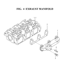 EXHAUST MANIFOLD(6003-140-0100) spare parts