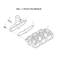 INLET MANIFOLD(6003-120B-0100) spare parts