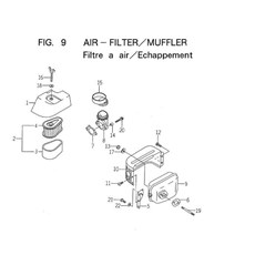 AIR-FILTER/MUFFLER spare parts