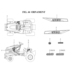 ORNAMENT (1728-901-0100,1728-901A-0100) spare parts