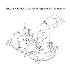 COVER(DISCHARGE)SYSTEM(SCMA48)(8663-406A-0100) spare parts