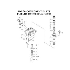 COMPONENT PARTS FOR 6215-600-104-20 spare parts