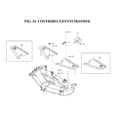 COVER(BELT)SYSTEM(SSM54)(8657-407G-0100) spare parts