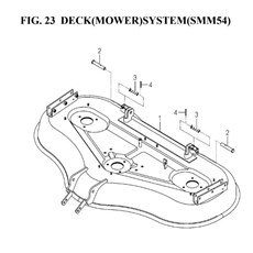 DECK(MOWER)SYSTEM(SMM54)(8658-402C-0100) spare parts