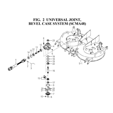 UNIVERSAL JOINT,BEVEL CASE SYSTEM(SCMA48)(8662-101-0100,8663-201-0100) spare parts