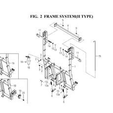 FRAME SYSTEM(H TYPE)(8664-155-0100) spare parts