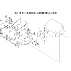 COVER(BELT)SYSTEM(SCMA48)(8663-407A-0100) spare parts