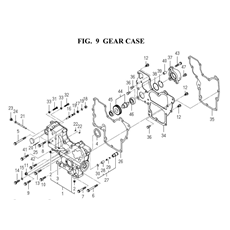 GEAR CASE(6004-240P-0100,6004-240P-0200) spare parts