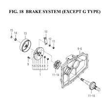 BRAKE SYSTEM (EXCEPT G TYPE)(1728-310-0100) spare parts