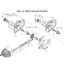 INPUT GEAR SYSTEM (1728-203-0100, 1728-203A-0100) spare parts