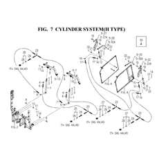 CYLINDER SYSTEM(H TYPE)(8664-555-0100) spare parts