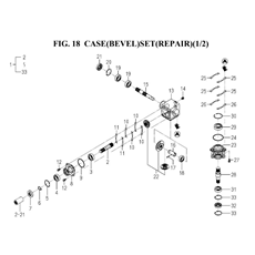 CASE(BEVEL)SET(REPAIR)(1/2)(8663-202Z-0100) spare parts