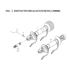 JOINT(UNIVERSAL)SYSTEM(NO.1-20000)(8595-101k-0100) spare parts