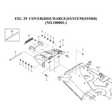 COVER(DISCHARGE)SYSTEM(SSM60)(NO.100001-)(8672-406-0100) spare parts