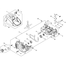 CRANKCASE spare parts