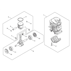 CYLINDER, PISTON, CRANKSHAFT spare parts