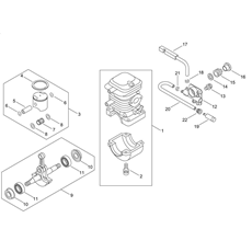 CYLINDER, PISTON, CRANKSHAFT spare parts