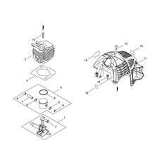 CYLINDER, PISTON, CRANKSHAFT spare parts