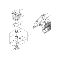 CYLINDER, PISTON, CRANKSHAFT spare parts