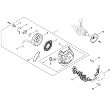 RECOIL STARTER, PULLEY spare parts