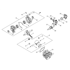 CYLINDER, PISTON, CRANKSHAFT spare parts