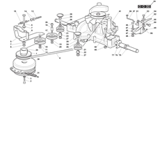 TT TRANSMISSION WITH WARNER ELECTROMAGNETIC CLUTCH spare parts