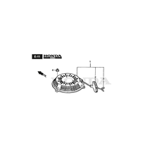 RECOIL STARTER - GCV190A S1-G7-SD spare parts