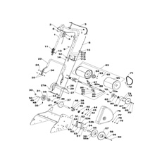 OPC/CLUTCH LEVERS, CONTROL CABLES, REAR ROLLER spare parts