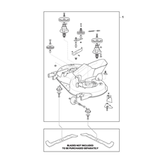 CUTTING DECK ASSY -MP84 spare parts