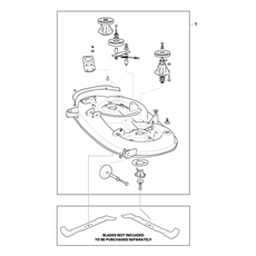 CUTTING DECK ASSY-SD108 spare parts